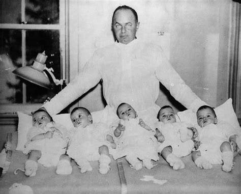 Dionne Quintuplets Around 1934 Canadian History History Infancy