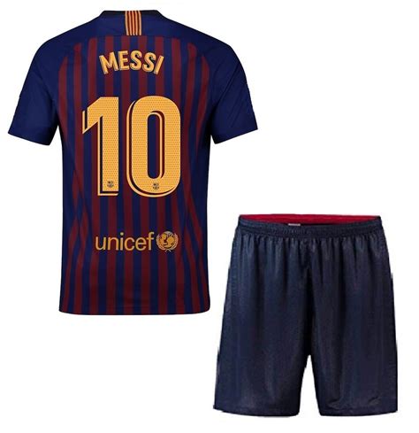 Barcelona 10 Messi Uefa Home Jersey Kid Youth For Age 8 10