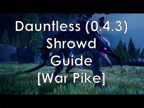Inflict tactical wounds to build up your meter, then pack that power into devastating mortar rounds. Dauntless | Shrowd Guide War Pike - YouTube