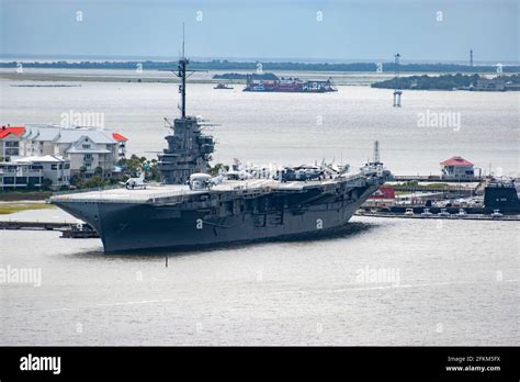 The Uss Yorktown A Museum Ship Located On The Cooper River In