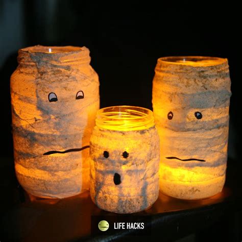 Prepare For Halloween Diy Mason Jar Mummy Lantern Lifehacks Diy