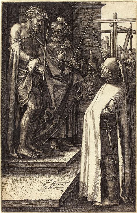 Albrecht Dürer German 1471 1528 Ecce Homo Drawing By Quint Lox