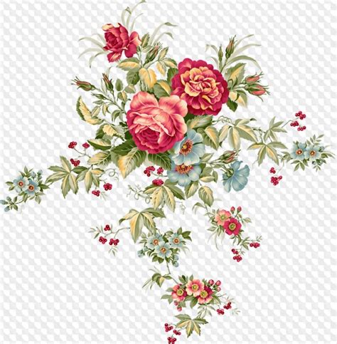 Updated Layered Psd 14 Png Vintage Bouquets Of Roses On Transparent