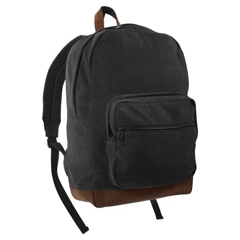 Rothco Vintage Teardrop Leather Backpack Features Black Military Range