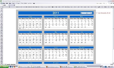 Ms Excel Yearly Calendar 1900 2100 Learn Computer