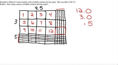 Students will use decimal multiplication to calculate their weight on all eight planets in the solar system. multiplying a whole number and decimal by a whole number and decimal using the area model - YouTube