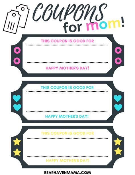 Free Printable Mothers Day Coupons To Make Mom Feel Extra Special
