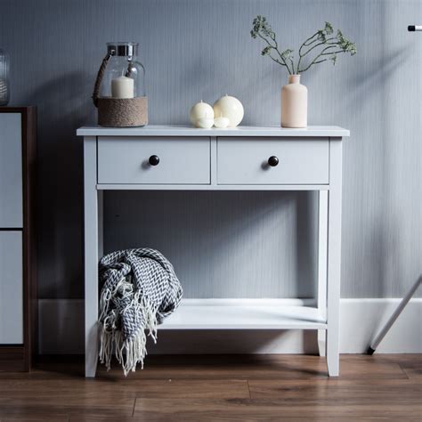We provide a wide range of sizes and styles, plus beautiful and durable tops. White Wood 2 Drawer Console Table | Wood Furniture