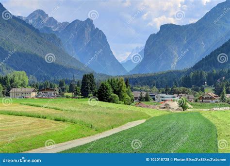 The Sexten Dolomites Of Alpine Southern Tyrol Italy Stock Photo