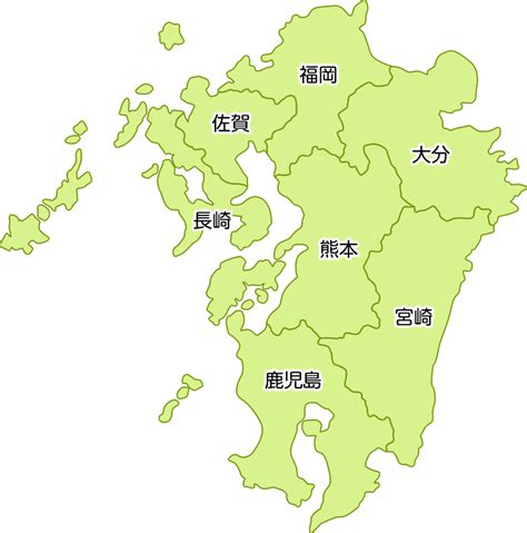 九州 地図 画像 無料