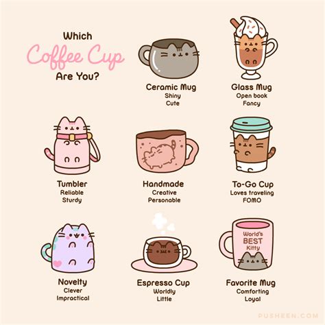 Pusheen Which Coffee Cup Are You
