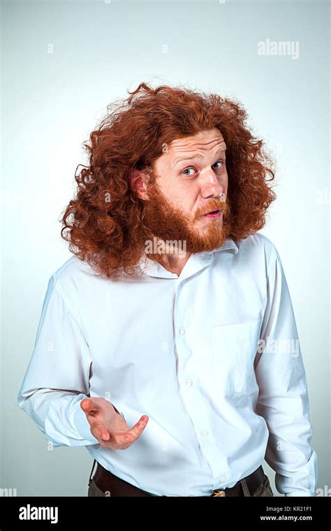 Portrait Of Young Man With Shocked Facial Expression Stock Photo Alamy