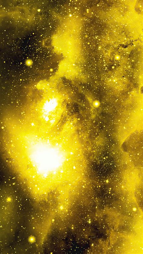 Yellow Galaxy Background