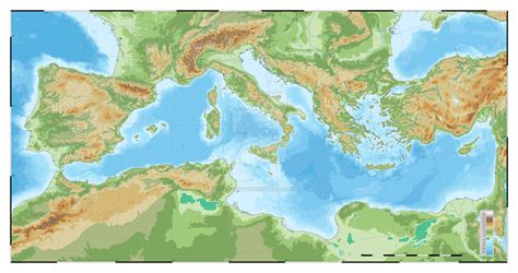 Mediterranean Topographic Map By Salesworlds On Deviantart