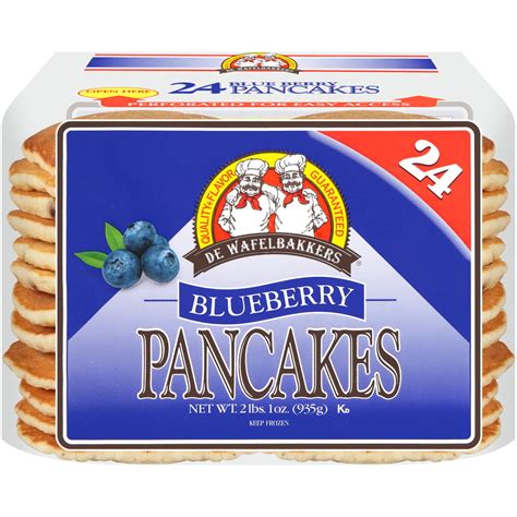 De Wafelbakkers Frozen Blueberry Pancakes 24 Ct 2 Lbs 1oz Walmart