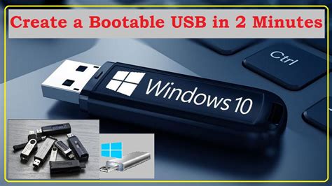 Create A Bootable Usb In 2 Minutes Bootable Usb Youtube