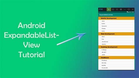 Expandable Listview In Android Studio Example Java Android Tutorial YouTube