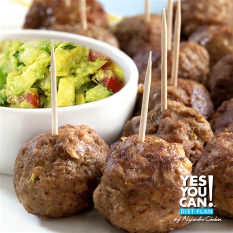 Meatballs with Guacamole | Baby shower food easy, Food, Eat