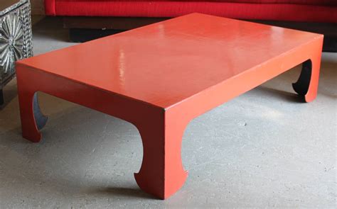 Modern red coffee tables 51 results vondom stone coffee table from $425.00 more options. Vintage Red Coral Lacquered Chinese Coffee Table For Sale ...
