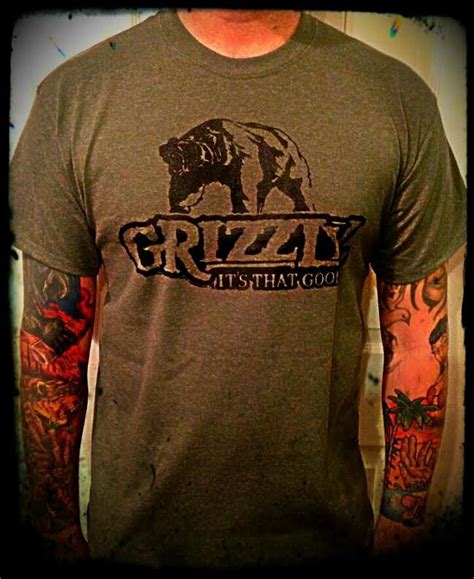 Grizzly Dip Snuff Tobacco T Shirt Army Green All Sizes