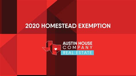 2020 Homestead Exemption Youtube