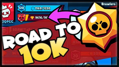 Each brawler has its own trophy count, and this determines the brawler's rank. Road to 10K | Part 2 | Brawl Stars Trophy Pushing - YouTube