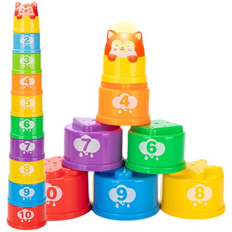 Goodway Baby Stacking And Nesting Cups 10 Pcs Early Educational Rainbow