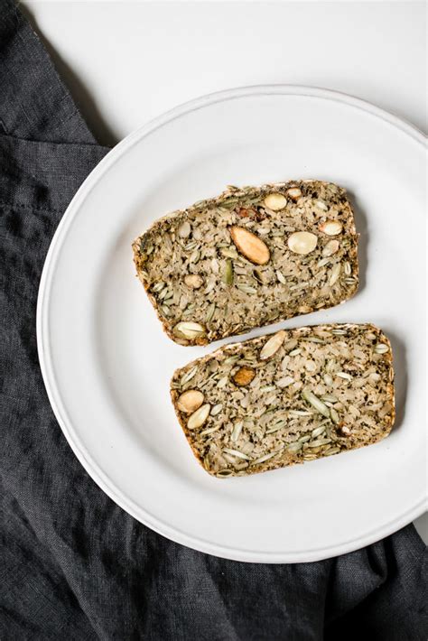 vegan nut and seed bread nourished by nutrition