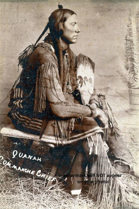 1890 Comanche Chief Quanah Parker Photo Native American Indian Warrior