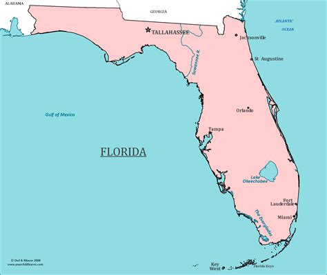 A Map Of Florida State Florida Map 2018