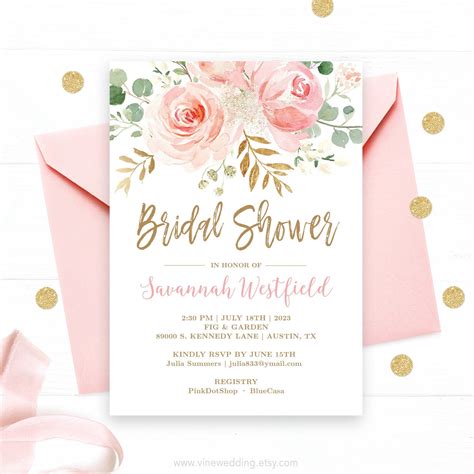 Invitations Bridal Shower Free Printable
