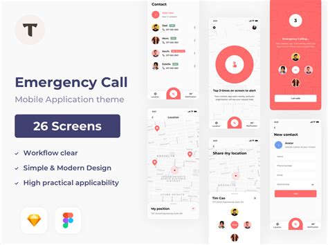 Emergency Call App Template By Topuxd ~ Epicpxls