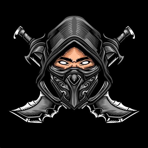 Premium Vector Shadow Ninja Logo Ninja Logo Logo Design Art Ninja Art