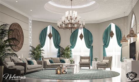 Modern Moroccan Living Area On Behance Moroccan Decor Living Room