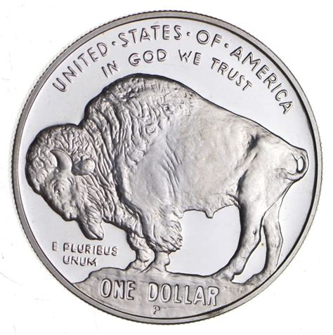 2001 Buffalo Proof Us Commemorative 90 Silver Dollar M Barr Coins