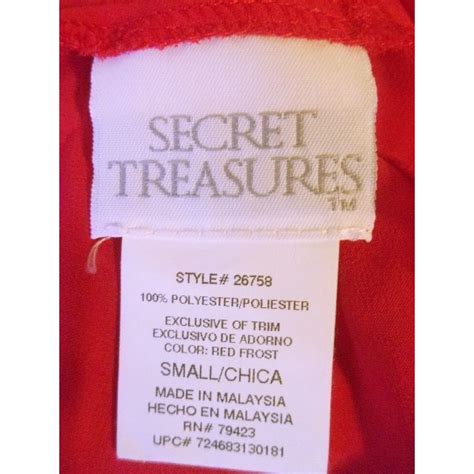 Vintage Secret Treasures Sheer Red Nightie Size Small Nightgown On Ebid United States 187870324