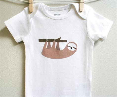 Sloth Baby Clothes Personalize Sloth Baby Bodysuit For Baby Boy Or
