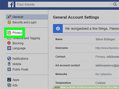 how to delete all old facebook posts on a pc or mac 13 steps