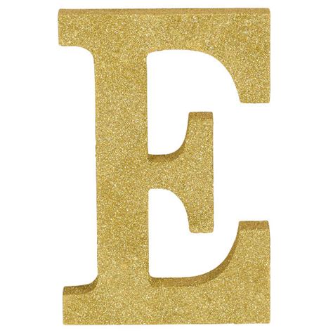 Gold Glitter Letter E1ct Litins Party Value