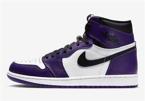 It will come with white on the base and tongue while court purple. Air Jordan 1 Retro High OG "Court Purple" - Le Site de la ...