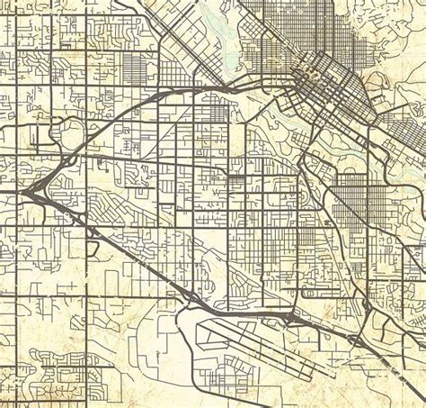 Boise Id Canvas Print Idaho Vintage Map Boise Id City Map