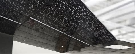 The porous perforated metal with lightweight, good strength and rigidity makes wise choice for modern architectural designs. Custom Perforated Ceilings Archives - Arktura