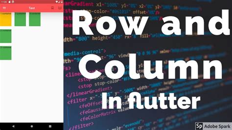 Row And Column In Flutter Explained YouTube