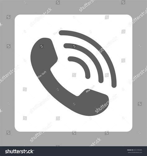 Telephone Call Vector Icon Style Flat Stock Vector Royalty Free 351378395