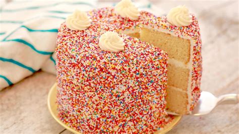 Vanilla Birthday Cake Recipe Gemmas Bigger Bolder Baking