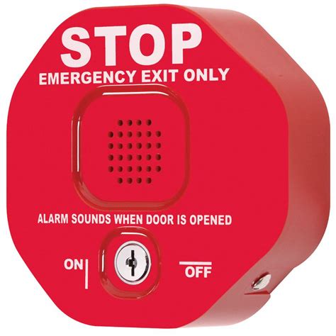 Safety Technology International Exit Door Alarm Key Lock Audible
