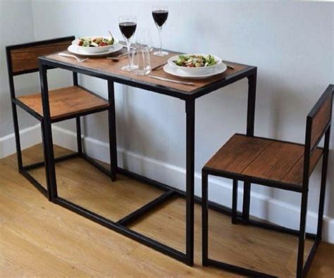 Shop for small dining table sets in dining room sets. Small Kitchen Table And 2 Chairs Space saver Dining Table ...