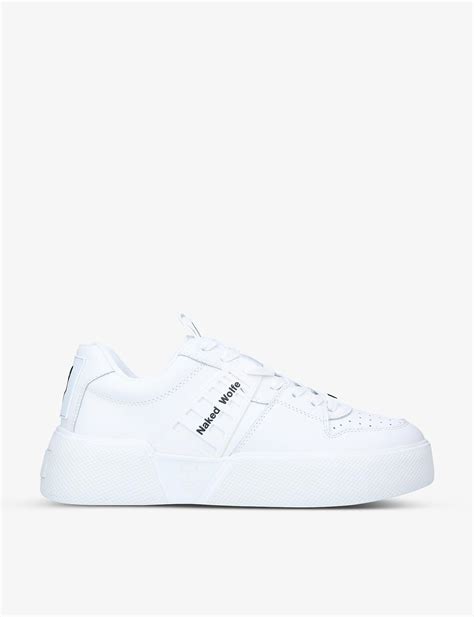 Naked Wolfe Paradox Low Top Leather Trainers In White For Men Lyst Uk