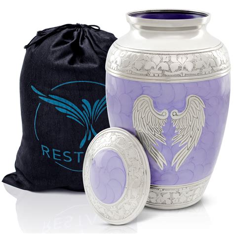 Angel Wings Urn Purple Cremation Urns For Human Ashes Adult Etsy