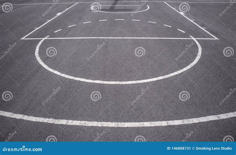 Basketball Court Lines Stock Image Image Of Lens Realistic 146808731